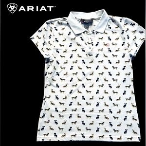 Ariat kids polo shirt Sz XXL (16) runs small